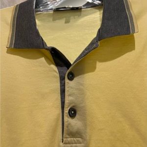 Men Polo Made in Italy Yellow Lg